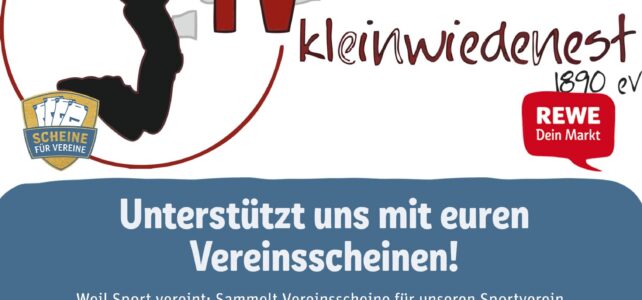 Sammelt alle mit! Jeder Schein hilft uns, das Sportangebot abwechslungsreicher zu gestalten!